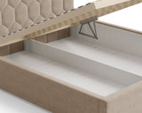Polsterbett – Bett 02 – Casa – Bett mit Holz-Lattenrost und Bettkasten