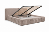 Polsterbett – Bett 08 – Rivera – Bett mit Metall-Lattenrost und Bettkasten