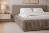 Polsterbett – Bett 08 – Rivera – Bett mit Metall-Lattenrost und Bettkasten