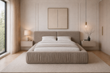 Polsterbett – Bett 08 – Rivera – Bett mit Metall-Lattenrost und Bettkasten