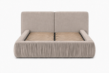 Polsterbett – Bett 08 – Rivera – Bett mit Metall-Lattenrost und Bettkasten