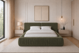 Polsterbett – Bett 08 – Rivera – Bett mit Metall-Lattenrost und Bettkasten