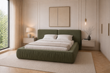 Polsterbett – Bett 08 – Rivera – Bett mit Metall-Lattenrost und Bettkasten