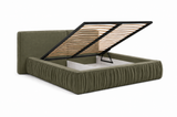 Polsterbett – Bett 08 – Rivera – Bett mit Metall-Lattenrost und Bettkasten