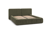 Polsterbett – Bett 08 – Rivera – Bett mit Metall-Lattenrost und Bettkasten