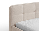 Polsterbett – Bett 17 – Aragon – Gepolstertes Bett mit Metall-Lattenrost