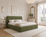 Polsterbett – Bett 17 – Aragon – Gepolstertes Bett mit Metall-Lattenrost