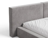Polsterbett 06 Bouclé – Tresor - Bett mit Bettkasten, Metall-Lattenrost und modernem Design