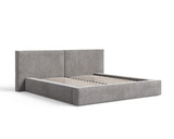 Polsterbett 06 Bouclé – Tresor - Bett mit Bettkasten, Metall-Lattenrost und modernem Design