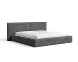 Polsterbett 06 Bouclé – Tresor - Bett mit Bettkasten, Metall-Lattenrost und modernem Design