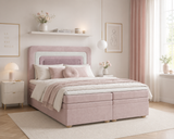 Boxbett - Bett 10 NEST - Riviera - Modernes Polsterbett mit Bettkasten