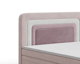 Boxbett - Bett 10 NEST - Riviera - Modernes Polsterbett mit Bettkasten