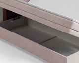 Boxbett - Bett 10 NEST - Riviera - Modernes Polsterbett mit Bettkasten