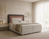 Boxbett - Bett 10 NEST - Riviera - Modernes Polsterbett mit Bettkasten