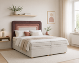 Boxbett - Bett 10 NEST - Riviera - Modernes Polsterbett mit Bettkasten