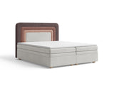 Boxbett - Bett 10 NEST - Riviera - Modernes Polsterbett mit Bettkasten