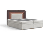 Boxbett - Bett 10 NEST - Riviera - Modernes Polsterbett mit Bettkasten