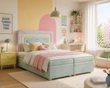 Boxbett - Bett 10 NEST - Riviera - Modernes Polsterbett mit Bettkasten