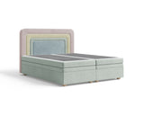 Boxbett - Bett 10 NEST - Riviera - Modernes Polsterbett mit Bettkasten
