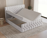 Boxbett – Bett 12 – Manila – Modernes Polsterbett mit Bettkasten