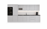 Küchenzeile KS26-G380 – Zivora Hellgrau – Perfekte Kombination aus Funktion und Design