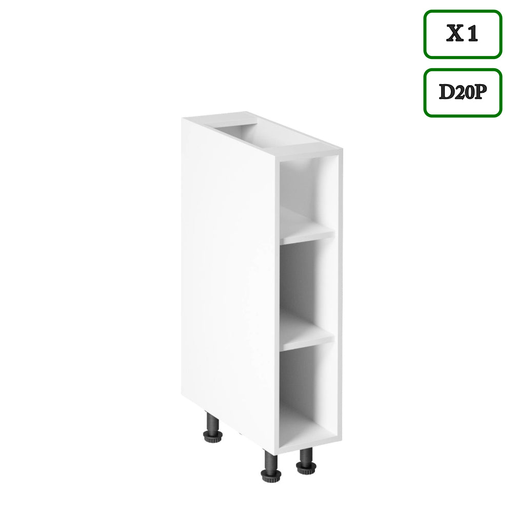 Küchenzeile Mit Insel - Linea - Weiß (Matt) - K2-G340 cm. - ROYAL24_MARKT