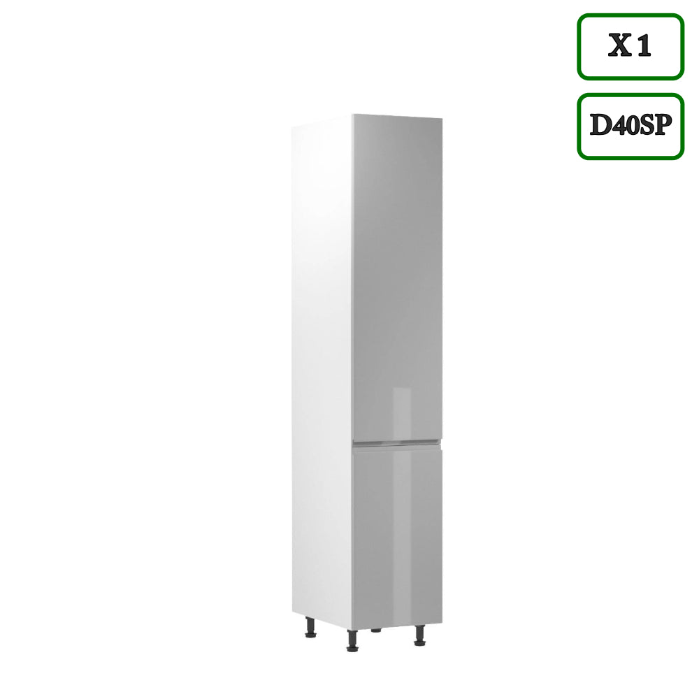 Küchenzeile K91-G320 - Aspen Grau - Platzsparend und stilvoll zugleich - ROYAL24_MARKT