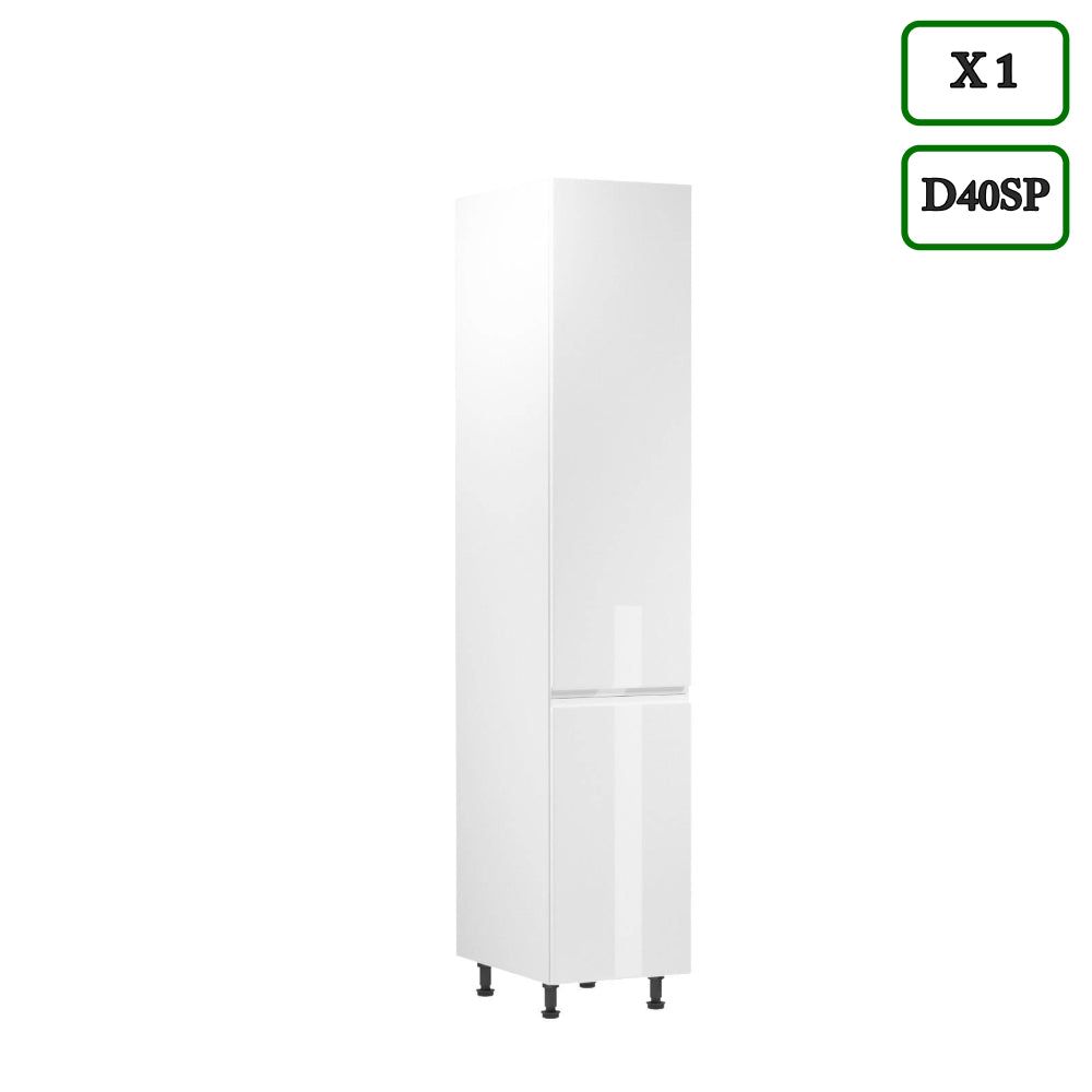 Küchenzeile K91-G320 - Aspen Weiß - Platzsparend und stilvoll zugleich - ROYAL24_MARKT