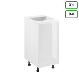 Küchenzeile K91-G320 - Aspen Weiß - Platzsparend und stilvoll zugleich - ROYAL24_MARKT