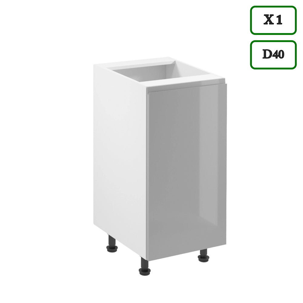 Küchenzeile K91-G320 - Aspen Grau - Platzsparend und stilvoll zugleich - ROYAL24_MARKT