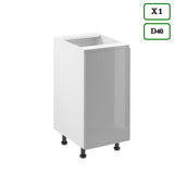 Küchenzeile K91-G320 - Aspen Grau - Platzsparend und stilvoll zugleich - ROYAL24_MARKT