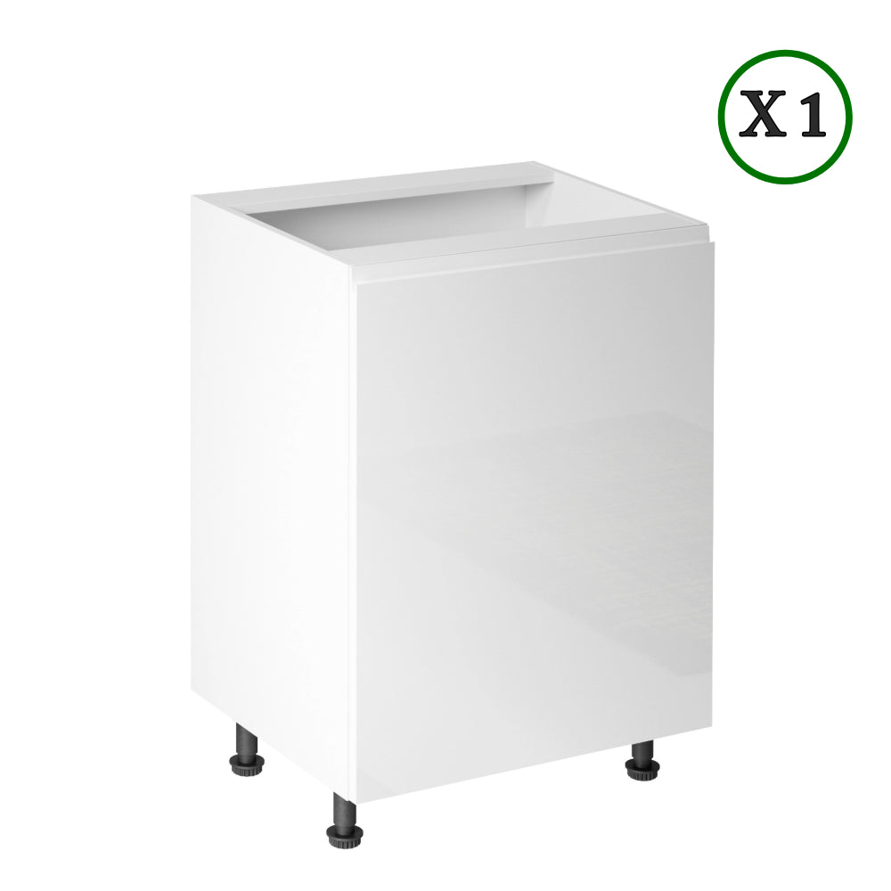 Winkelküche - L-Form Aspen - Weiß (Hochglanz) - K54n2-330×210 cm - ROYAL24_MARKT