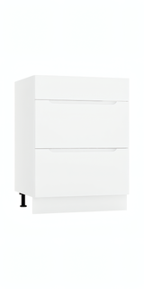 Küchenzeile – KS27-G390x260 – Zivora Weiß / Matt – Komfort und Design perfekt vereint