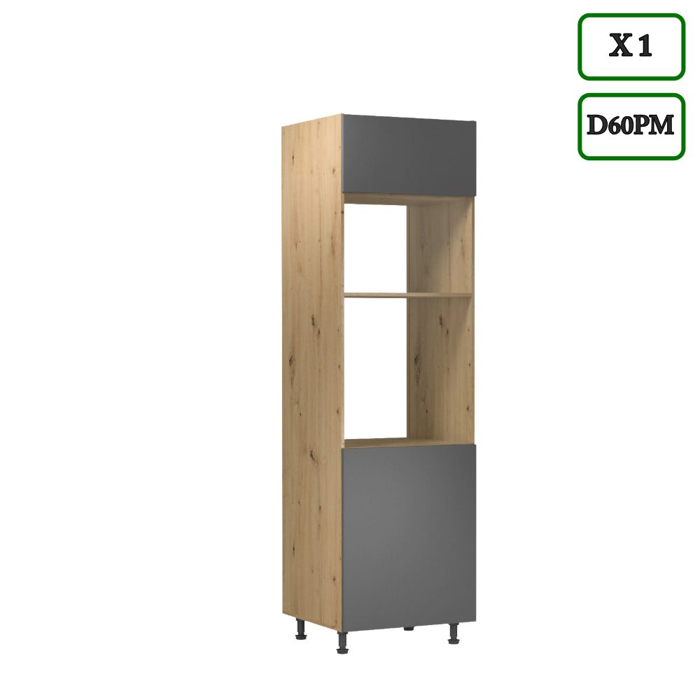 Küchenzeile in U-Form K103-G680 - Langen Grau - Praktisch und stilvoll zugleich - ROYAL24_MARKT