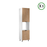 Winkelküche - L Form Sorento - Weiß Sonoma Eiche - K41-G360×220 cm - ROYAL24_MARKT