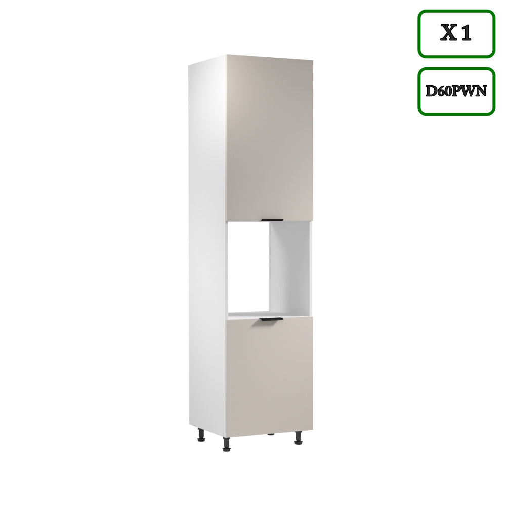 Küchenzeile - Sorento - Weiß Beige (Matt) - K58-400 cm - ROYAL24_MARKT