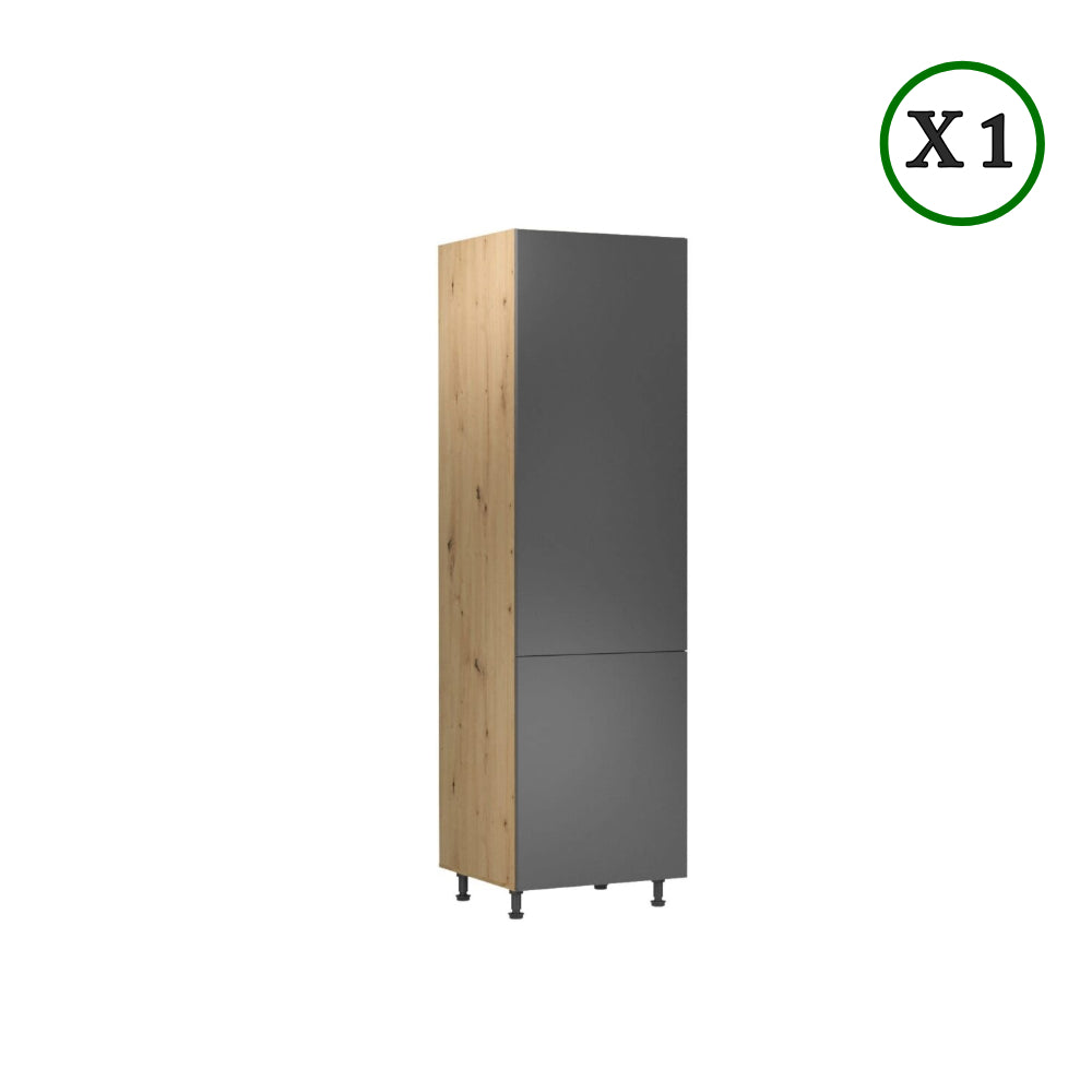 Küchenzeile - Langen - Grau (Matt) - K17-G240 cm. - ROYAL24_MARKT