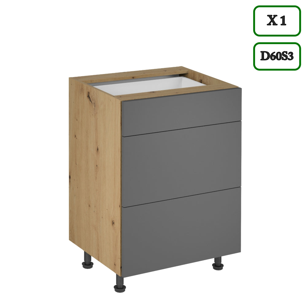 Küchenzeile K109-G360 - Langen Grau - Alles Wichtige auf einen Blick - ROYAL24_MARKT