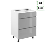 Küchenzeile K101-G240 - Aspen Grau - Stilvoll kochen auf kleinem Raum - ROYAL24_MARKT