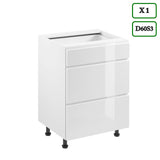 Küchenzeile K107-G860 - Aspen Weiß - Rundum gut organisiert - ROYAL24_MARKT