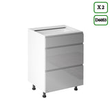 Küchenzeile in U-Form K102-G780 - Aspen Grau - Rundum gut organisiert - ROYAL24_MARKT