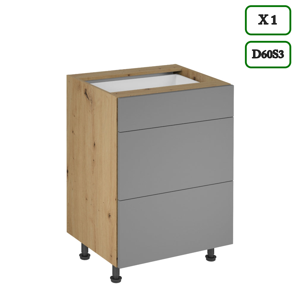 Küchenzeile - K106-G860 - Langen Beige - Design für höchste Ansprüche - ROYAL24_MARKT