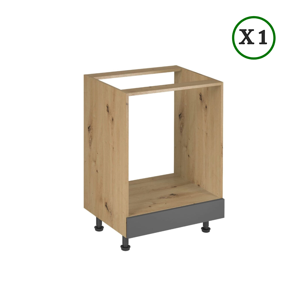 Küchenzeile - Langen - Grau (Matt) - K17-G240 cm. - ROYAL24_MARKT