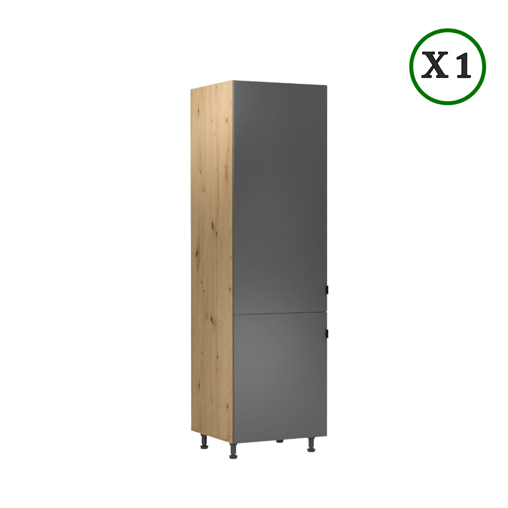 Küchenzeile K72-G360 R - Langen Grau - Langlebige Materialien für hohe Belastbarkeit - ROYAL24_MARKT