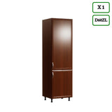 Küchenzeile Mit Insel - Sycylia - Milano Walnuss - K49-G340 cm - ROYAL24_MARKT