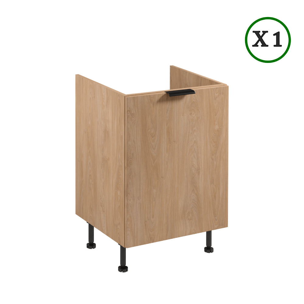 Küchenzeile - Sorento - Beige & Sonoma Eiche (Matt) - K45-G300 cm - ROYAL24_MARKT