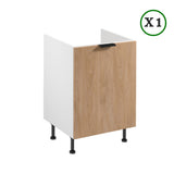 Winkelküche - L Form Sorento - Weiß Sonoma Eiche - K41-G360×220 cm - ROYAL24_MARKT