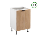 Winkelküche - L Form Sorento - Weiß Sonoma Eiche - K41-G360×220 cm - ROYAL24_MARKT