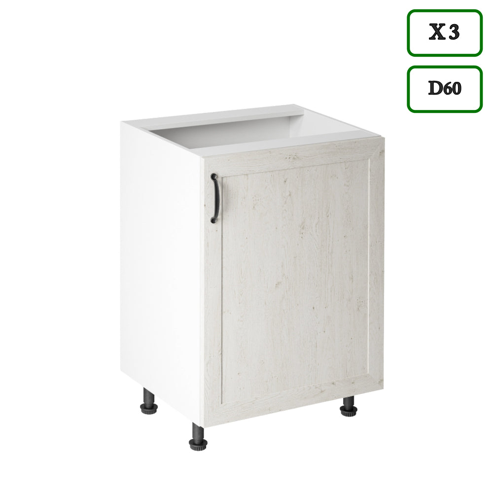 Küchenzeile Mit Insel - Royal - Nordische Kiefer - K28-G340 cm - ROYAL24_MARKT