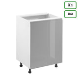 Küchenzeile K107-G860 - Aspen Grau - Rundum gut organisiert - ROYAL24_MARKT